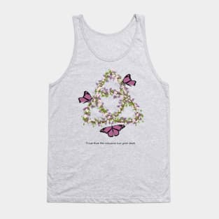 Triquetra Trinity Floral Symbol Tank Top